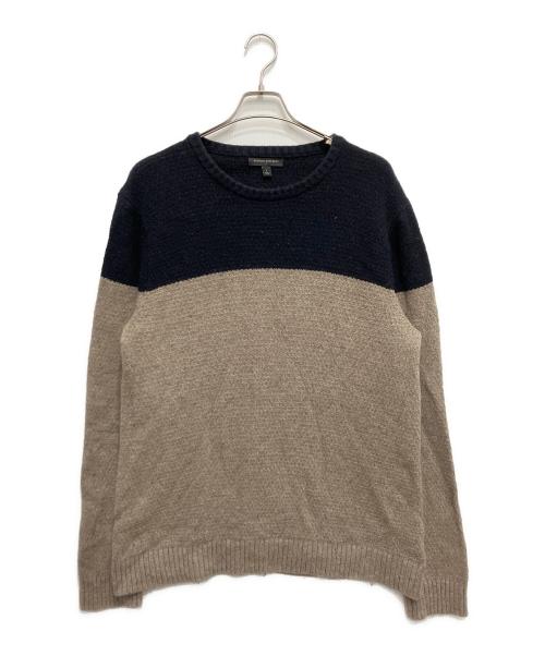 BANANA REPUBLIC（バナナリパブリック）BANANA REPUBLIC (バナナリパブリック) 2トーンニット ブラウン×ネイビー サイズ:Lの古着・服飾アイテム
