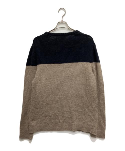 BANANA REPUBLIC（バナナリパブリック）BANANA REPUBLIC (バナナリパブリック) 2トーンニット ブラウン×ネイビー サイズ:Lの古着・服飾アイテム