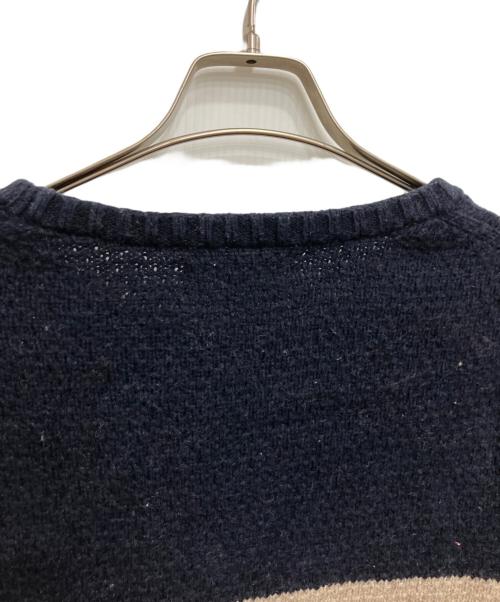 BANANA REPUBLIC（バナナリパブリック）BANANA REPUBLIC (バナナリパブリック) 2トーンニット ブラウン×ネイビー サイズ:Lの古着・服飾アイテム