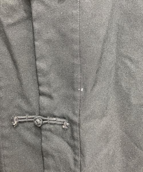 BLACK COMME des GARCONS（ブラックコムデギャルソン）BLACK COMME des GARCONS (ブラックコムデギャルソン) ポリ縮絨チャイナジャケット ブラック サイズ:Mの古着・服飾アイテム