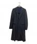 COMME des GARCONS HOMME PLUS（コムデギャルソンオムプリュス）の古着「ウールストライプテーラードコート」｜ネイビー