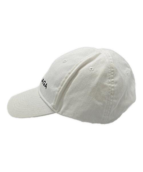BALENCIAGA（バレンシアガ）BALENCIAGA (バレンシアガ) ロゴキャップ ホワイト サイズ:Lの古着・服飾アイテム