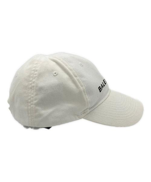 BALENCIAGA（バレンシアガ）BALENCIAGA (バレンシアガ) ロゴキャップ ホワイト サイズ:Lの古着・服飾アイテム
