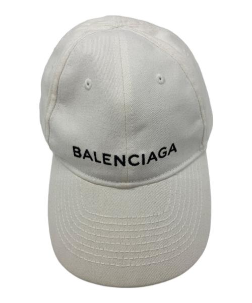 BALENCIAGA（バレンシアガ）BALENCIAGA (バレンシアガ) ロゴキャップ ホワイト サイズ:Lの古着・服飾アイテム