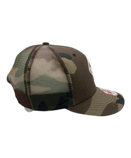 F.C.R.B.（エフシーレアルブリストル）F.C.R.B. (エフシーレアルブリストル) New Era (ニューエラ) カモフラメッシュキャップ グリーン×ブラウンの古着・服飾アイテム