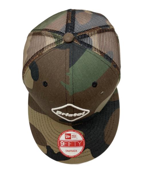 F.C.R.B.（エフシーレアルブリストル）F.C.R.B. (エフシーレアルブリストル) New Era (ニューエラ) カモフラメッシュキャップ グリーン×ブラウンの古着・服飾アイテム