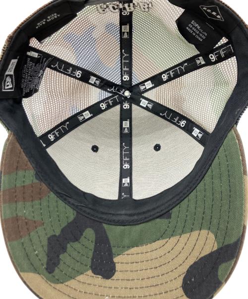 F.C.R.B.（エフシーレアルブリストル）F.C.R.B. (エフシーレアルブリストル) New Era (ニューエラ) カモフラメッシュキャップ グリーン×ブラウンの古着・服飾アイテム