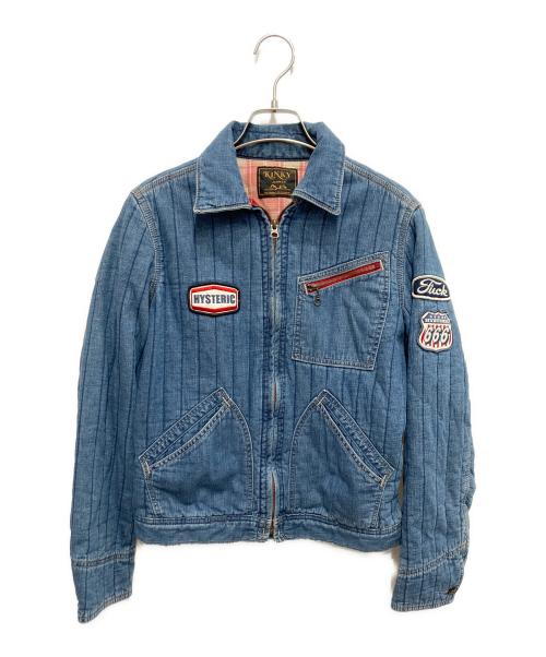 Hysteric Glamour（ヒステリックグラマー）Hysteric Glamour (ヒステリックグラマー) デニムキルティングジャケット インディゴ サイズ:Freeの古着・服飾アイテム