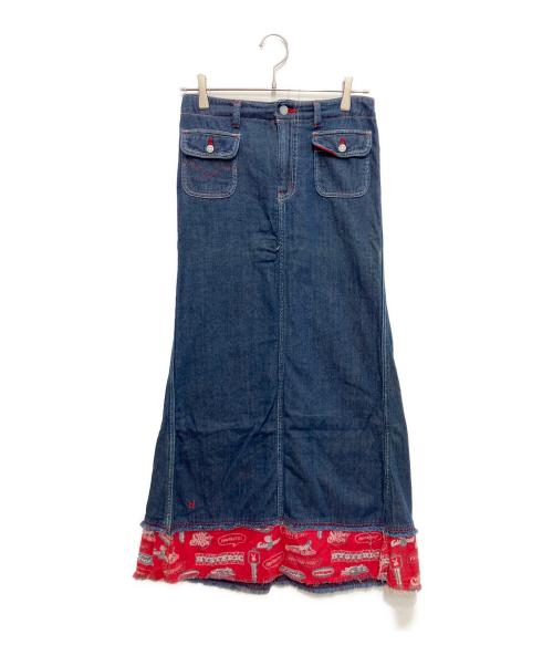 Hysteric Glamour（ヒステリックグラマー）Hysteric Glamour (ヒステリックグラマー) レイヤードデニムスカート インディゴ サイズ:Sの古着・服飾アイテム