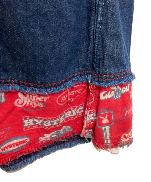 Hysteric Glamour（ヒステリックグラマー）Hysteric Glamour (ヒステリックグラマー) レイヤードデニムスカート インディゴ サイズ:Sの古着・服飾アイテム