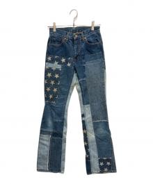 Hysteric Glamour（ヒステリックグラマー）の古着「パッチワークデニムパンツ」｜インディゴ