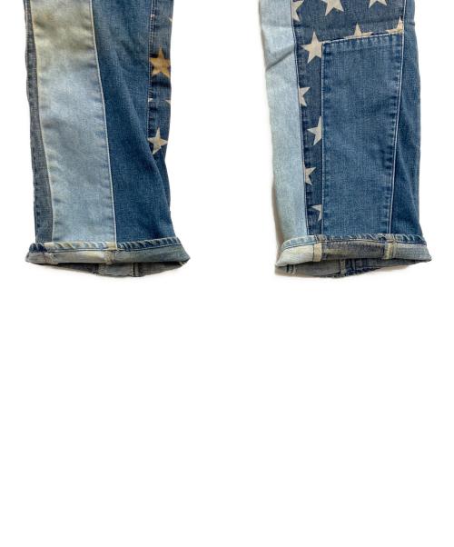 Hysteric Glamour（ヒステリックグラマー）Hysteric Glamour (ヒステリックグラマー) パッチワークデニムパンツ インディゴ サイズ:Ｓの古着・服飾アイテム