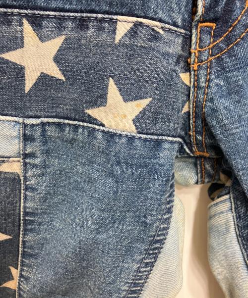 Hysteric Glamour（ヒステリックグラマー）Hysteric Glamour (ヒステリックグラマー) パッチワークデニムパンツ インディゴ サイズ:Ｓの古着・服飾アイテム