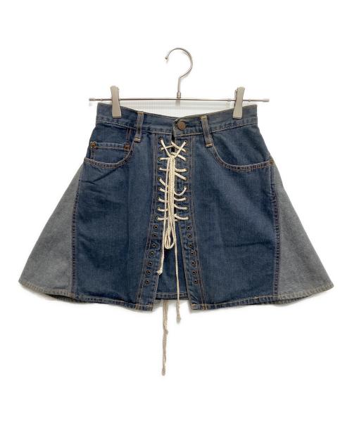 Hysteric Glamour（ヒステリックグラマー）Hysteric Glamour (ヒステリックグラマー) レースアップデニムスカート インディゴ サイズ:freeの古着・服飾アイテム