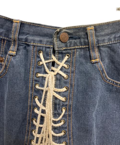 Hysteric Glamour（ヒステリックグラマー）Hysteric Glamour (ヒステリックグラマー) レースアップデニムスカート インディゴ サイズ:freeの古着・服飾アイテム