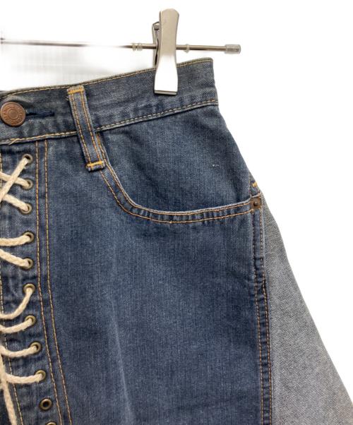 Hysteric Glamour（ヒステリックグラマー）Hysteric Glamour (ヒステリックグラマー) レースアップデニムスカート インディゴ サイズ:freeの古着・服飾アイテム