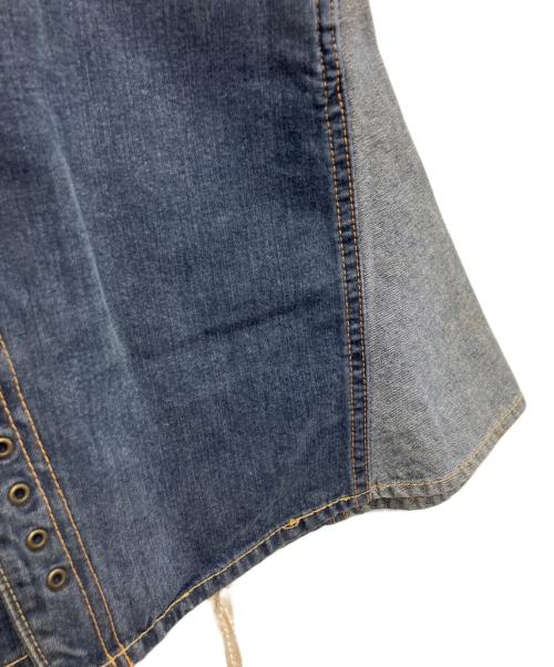 Hysteric Glamour（ヒステリックグラマー）Hysteric Glamour (ヒステリックグラマー) レースアップデニムスカート インディゴ サイズ:freeの古着・服飾アイテム