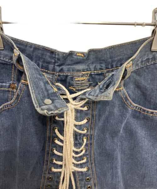 Hysteric Glamour（ヒステリックグラマー）Hysteric Glamour (ヒステリックグラマー) レースアップデニムスカート インディゴ サイズ:freeの古着・服飾アイテム