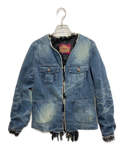 Hysteric Glamour（ヒステリックグラマー）Hysteric Glamour (ヒステリックグラマー) フリルデニムジャケット インディゴ サイズ:Freeの古着・服飾アイテム