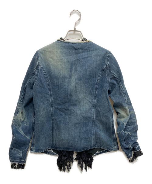 Hysteric Glamour（ヒステリックグラマー）Hysteric Glamour (ヒステリックグラマー) フリルデニムジャケット インディゴ サイズ:Freeの古着・服飾アイテム