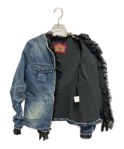 Hysteric Glamour（ヒステリックグラマー）Hysteric Glamour (ヒステリックグラマー) フリルデニムジャケット インディゴ サイズ:Freeの古着・服飾アイテム