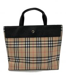 BURBERRY LONDON（バーバリーロンドン）の古着「ノバチェックトートバッグ」｜ベージュ