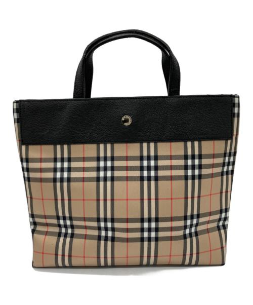 BURBERRY LONDON（バーバリーロンドン）BURBERRY LONDON (バーバリーロンドン) ノバチェックトートバッグ ベージュの古着・服飾アイテム