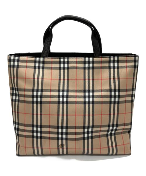 BURBERRY LONDON（バーバリーロンドン）BURBERRY LONDON (バーバリーロンドン) ノバチェックトートバッグ ベージュの古着・服飾アイテム