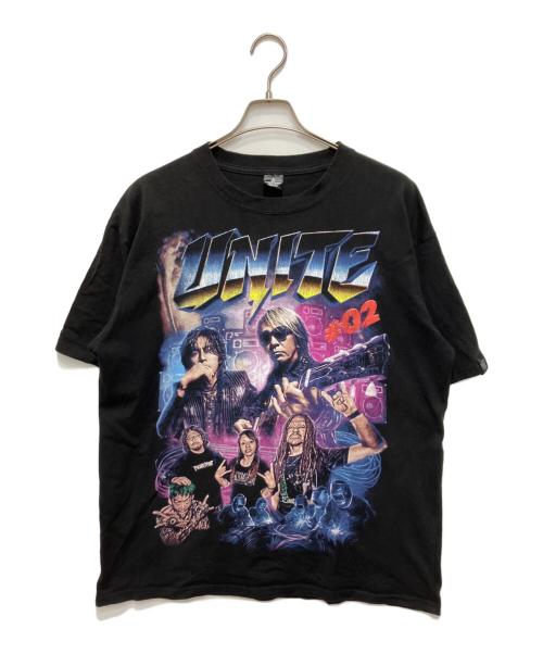 B'z（ビーズ）B'z (ビーズ) maximum the hormone (マキシマム ザ ホルモン) プリントTシャツ ブラック サイズ:XLの古着・服飾アイテム