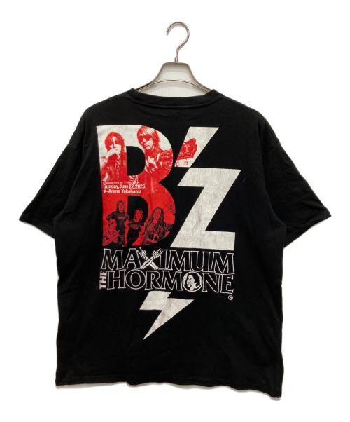 B'z（ビーズ）B'z (ビーズ) maximum the hormone (マキシマム ザ ホルモン) プリントTシャツ ブラック サイズ:XLの古着・服飾アイテム