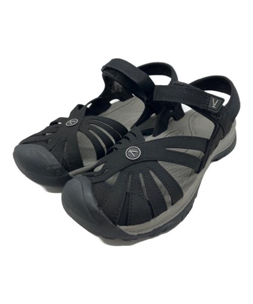 KEEN（キーン）KEEN (キーン) ローズサンダル ブラック サイズ:24cmの古着・服飾アイテム