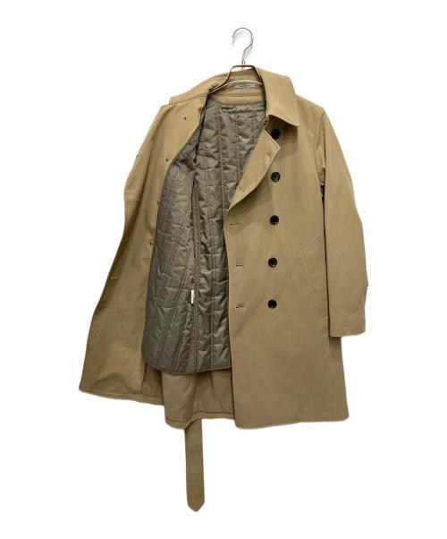 WORK TRIP OUTFITS（ワークトッリプアートフィッツ）WORK TRIP OUTFITS (ワークトッリプアートフィッツ) PE ライナー 2WAY トレンチコート アイボリー サイズ:Sの古着・服飾アイテム