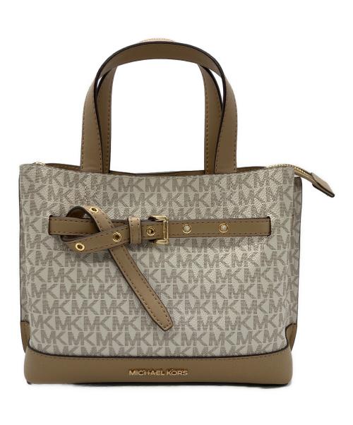 MICHAEL KORS（マイケルコース）MICHAEL KORS (マイケルコース) 2WAYショルダーバッグ ブラウン×ホワイトの古着・服飾アイテム
