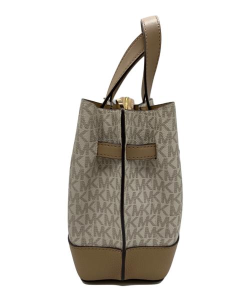 MICHAEL KORS（マイケルコース）MICHAEL KORS (マイケルコース) 2WAYショルダーバッグ ブラウン×ホワイトの古着・服飾アイテム