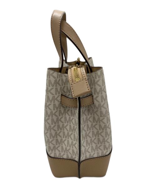MICHAEL KORS（マイケルコース）MICHAEL KORS (マイケルコース) 2WAYショルダーバッグ ブラウン×ホワイトの古着・服飾アイテム