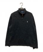 POLO RALPH LAURENポロ・ラルフローレン）の古着「ハーフジップスウェット」｜チャコールグレー