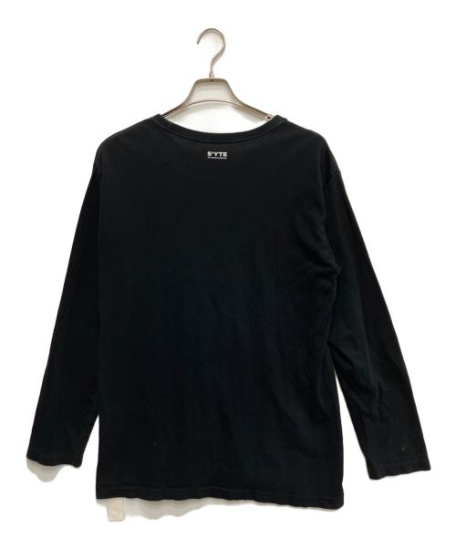 s'yte（サイト）s'yte (サイト) Bloody Cat 2 ロングスリーブカットソー ブラック サイズ:不明の古着・服飾アイテム