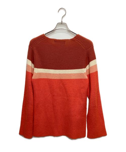 COMME des GARCONS HOMME PLUS（コムデギャルソンオムプリュス）COMME des GARCONS HOMME PLUS (コムデギャルソンオムプリュス) ボーダーニット オレンジ サイズ:FREEの古着・服飾アイテム