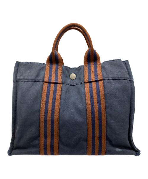 HERMES（エルメス）HERMES (エルメス) フールトゥPM トートバッグ ネイビーの古着・服飾アイテム