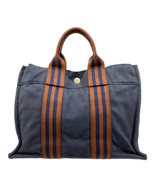 HERMES（エルメス）HERMES (エルメス) フールトゥPM トートバッグ ネイビーの古着・服飾アイテム