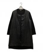 COMME des GARCONS HOMME PLUSコムデギャルソンオムプリュス）の古着「クロコレイヤード長袖カットソー」｜ブラック