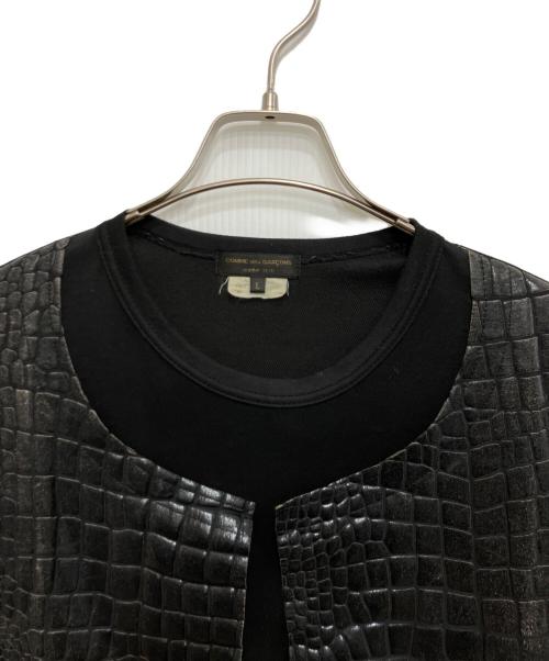 COMME des GARCONS HOMME PLUS（コムデギャルソンオムプリュス）COMME des GARCONS HOMME PLUS (コムデギャルソンオムプリュス) クロコレイヤード長袖カットソー ブラック サイズ:Lの古着・服飾アイテム