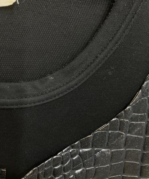 COMME des GARCONS HOMME PLUS（コムデギャルソンオムプリュス）COMME des GARCONS HOMME PLUS (コムデギャルソンオムプリュス) クロコレイヤード長袖カットソー ブラック サイズ:Lの古着・服飾アイテム