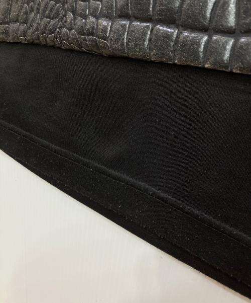 COMME des GARCONS HOMME PLUS（コムデギャルソンオムプリュス）COMME des GARCONS HOMME PLUS (コムデギャルソンオムプリュス) クロコレイヤード長袖カットソー ブラック サイズ:Lの古着・服飾アイテム