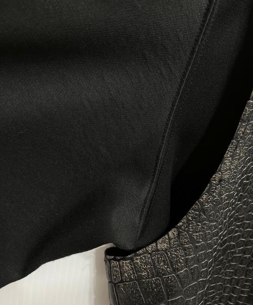 COMME des GARCONS HOMME PLUS（コムデギャルソンオムプリュス）COMME des GARCONS HOMME PLUS (コムデギャルソンオムプリュス) クロコレイヤード長袖カットソー ブラック サイズ:Lの古着・服飾アイテム