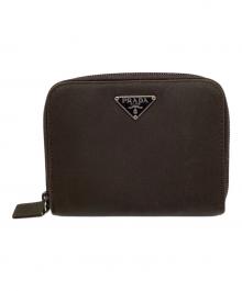 PRADA（プラダ）の古着「ナイロン2つ折り財布」｜ブラウン