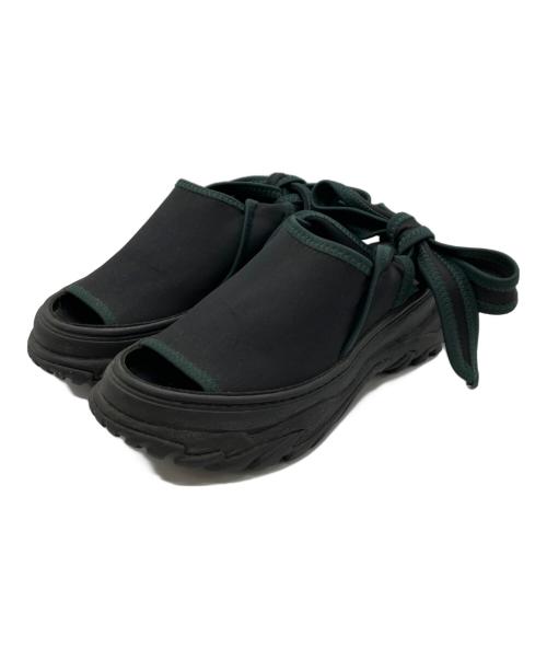 TOGA PULLA（トーガ プルラ）TOGA PULLA (トーガ プルラ) CUTOUT SNEAKERS SANDALS ブラック サイズ:37の古着・服飾アイテム