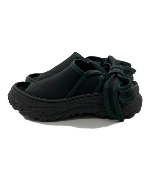 TOGA PULLA（トーガ プルラ）TOGA PULLA (トーガ プルラ) CUTOUT SNEAKERS SANDALS ブラック サイズ:37の古着・服飾アイテム