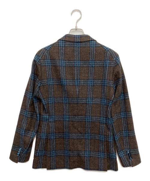 TAGLIATORE（タリアトーレ）TAGLIATORE (タリアトーレ) MONTECARLO ウィンドウペン 2B ジャケット ブラウン サイズ:44/Rの古着・服飾アイテム