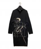Yohji Yamamoto pour hommeヨウジヤマモト プールオム）の古着「ウールタートルネックロングニット」｜ブラック